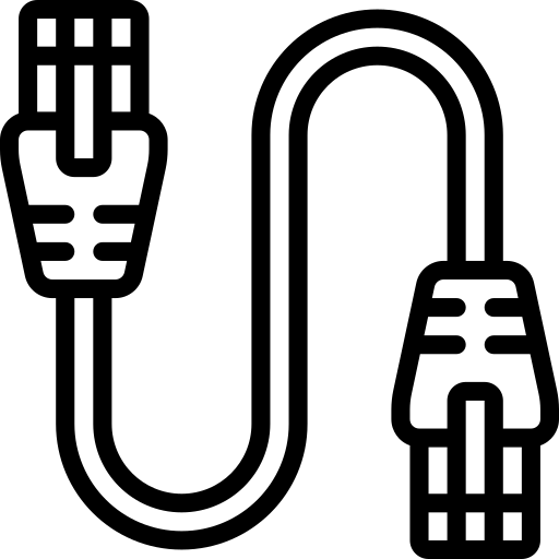 A cat5 cable for ethernet
